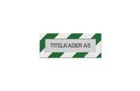 Magnetische titelkader A5 (mix kleuren) | Groen / Wit