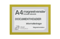 Magneetvenster A4 (incl. uitsnede) | Geel