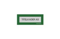 Magnetische titelkader A5 | Groen