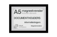 Magneetvenster A5 (incl. uitsnede) | Zwart