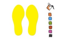 Vloerstickers voetstappen (Kleuren)