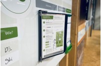 RVS Magnetische wandhouder set incl. infotassen – Zwart