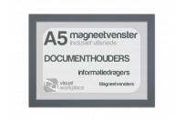 Magneetvenster A5 (incl. uitsnede) | Grijs