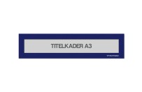 Magnetische titelkader A3 | Blauw