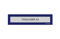 Magnetische titelkader A3 | Blauw