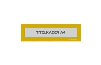 Magnetische titelkader A4 | Geel