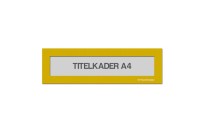 Magnetische titelkader A4 | Geel