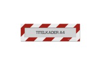 Magnetische titelkader A4 (mix kleuren) | Rood / Wit