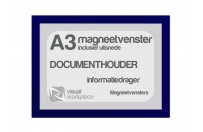 Magneetvenster A3 (incl. uitsnede) | Blauw