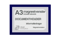 Magneetvenster A3 (incl. uitsnede) | Blauw