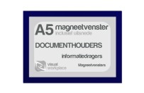 Magneetvenster A5 (incl. uitsnede) | Blauw