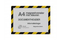 Magneetvenster A4 (mix kleuren) | Zwart / Geel