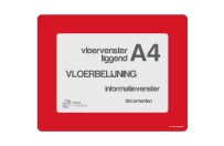 Vloervensters A4 (set) | Rood