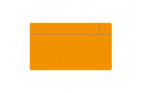 Beschrijfbare magneten - Rechthoek 14cm | Oranje