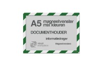 Magneetvenster A5 (mix kleuren) | Groen / Wit