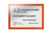 Magneetvenster A3 uitwisbaar | Oranje