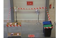 5S Red Tag Zone - set (afzetlint 100m)