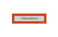 Magnetische titelkader A4 | Oranje