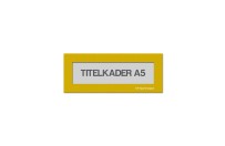 Magnetische titelkader A5 | Geel