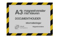 Magneetvenster A3 (mix kleuren) | Zwart / Geel