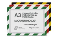 Magneetvenster A3 incl uitsnede (mix kleuren)