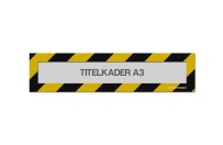 Magnetische titelkader A3 (mix kleuren) | Zwart / Geel