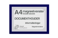 Magneetvenster A4 (incl. uitsnede) | Blauw