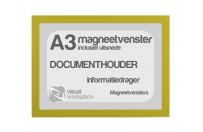 Magneetvenster A3 (incl. uitsnede) | Geel
