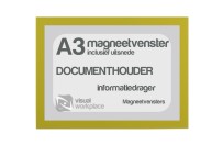 Magneetvenster A3 (incl. uitsnede) | Geel