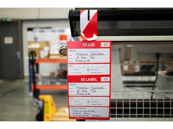 5S Luslabels (5S red tags) 