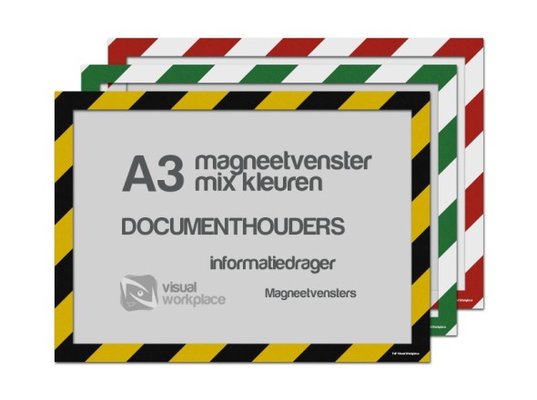 Magneetvenster A3 (mix kleuren)