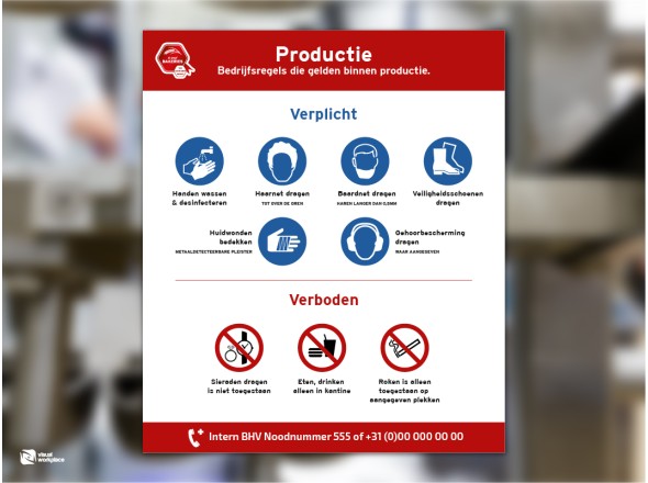 Safety Signing - Bedrijfsregel in productieomgeving