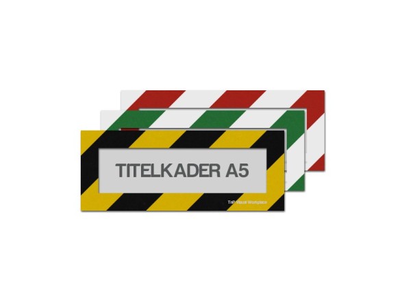 Magnetische titelkader mix kleuren A5