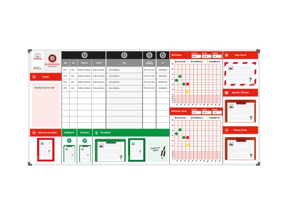 Toyota Verbeterbord 240x120cm