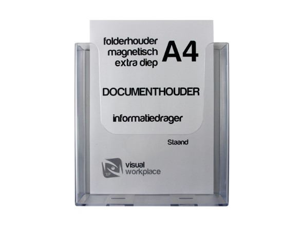 Folderhouder magnetisch A4 Staand extra diep