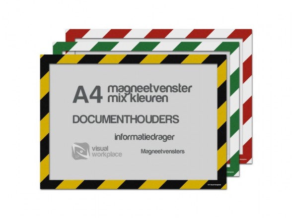 Magneetvenster A4 (mix kleuren) 