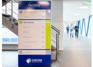Interne bewegwijzering - welkomszuil ingang - bezoekers signing