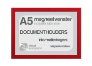 Magneetvenster A5 (incl. uitsnede) | Rood