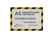 Magneetvenster A5 (mix kleuren) | Zwart / Geel