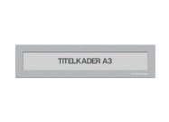 Magnetische titelkader A3 | Zilvergrijs