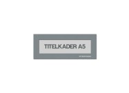 Magnetische titelkader A5 | Grijs