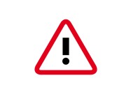Attentie magneet | Rood / Wit