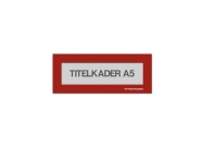 Magnetische titelkader A5 | Rood