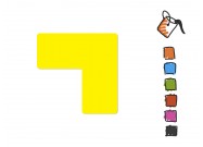 Vloerstickers hoeken (SET 4 stuks) - Diverse kleuren