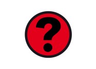 Vraagteken magneet (5cm) | Rood