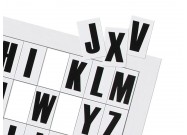 Magnetische letters 25mm (A4 vel) close up