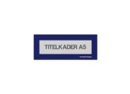 Titelkader A5 blauw