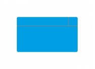 Whiteboard scrumcard blauw groot