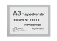 Magneetvenster A3 | zilver kleurig