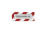 Magnetische titelkader A5 (mix kleuren) | Rood / Wit